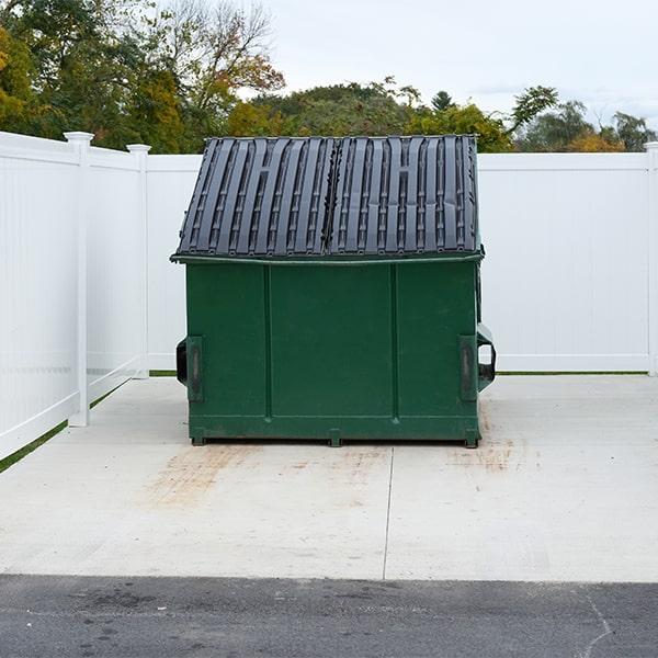 we provide recycling services in addition to our commercial dumpsters